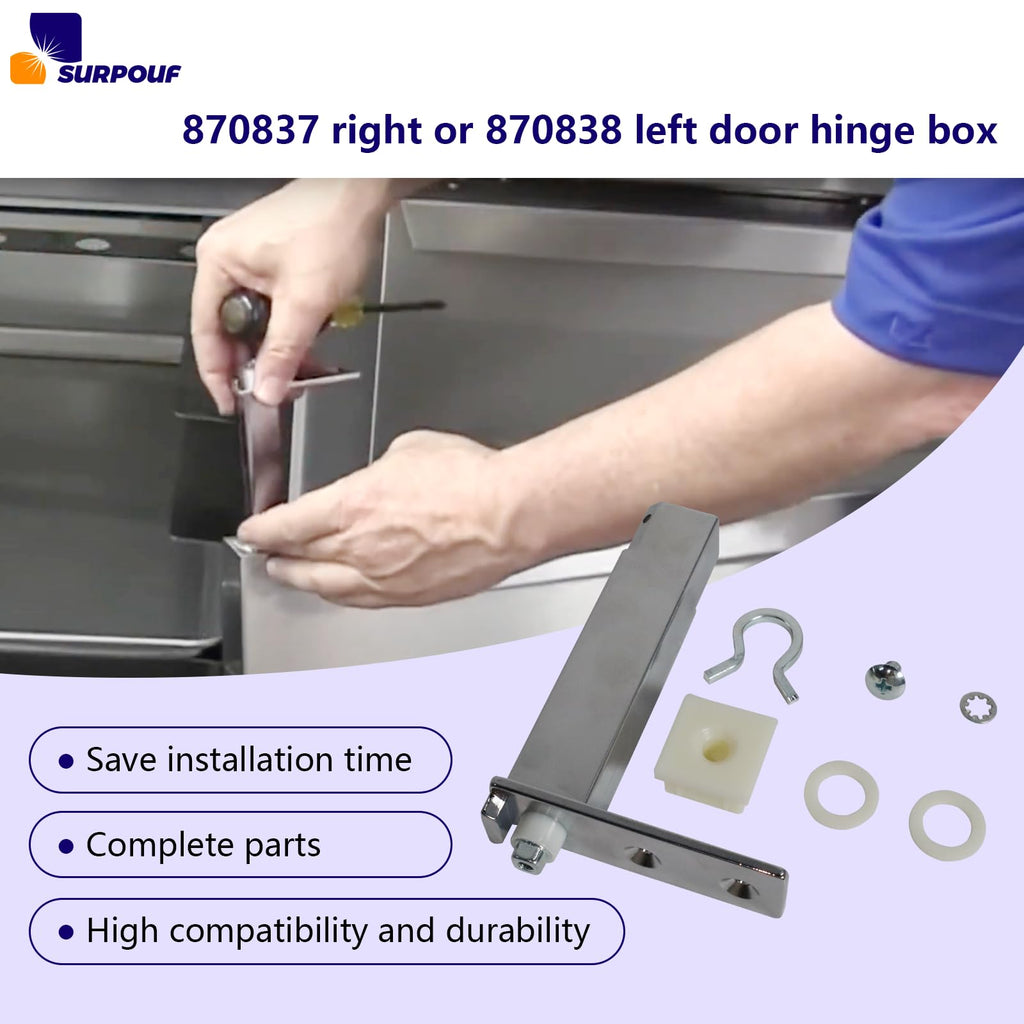 TOP Door Hinge Cartridge (4Pack) Fits for True Both (870837 Right & 870838 Left Side) ﻿