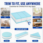 Couch Cushion Replacement, 27 x 24 x 6 in, 3-Layer High-Density Memory Foam Insert for Sofa, Chair and Bench
