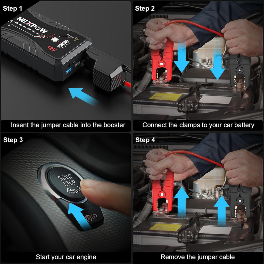 Car Jump Starter 2026 Upgraded Car Battery Jump Starter Pack
