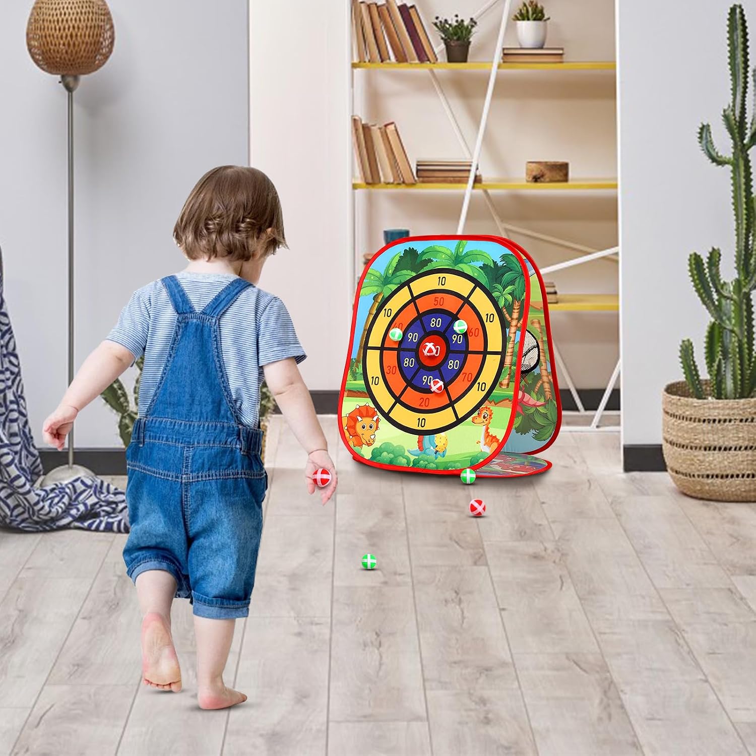 Bean Bag Toss Game for Kids/Double-Sided Foldable Cornhole Board/Backyard Beach Yard Outdoor Toys for Kids Ages