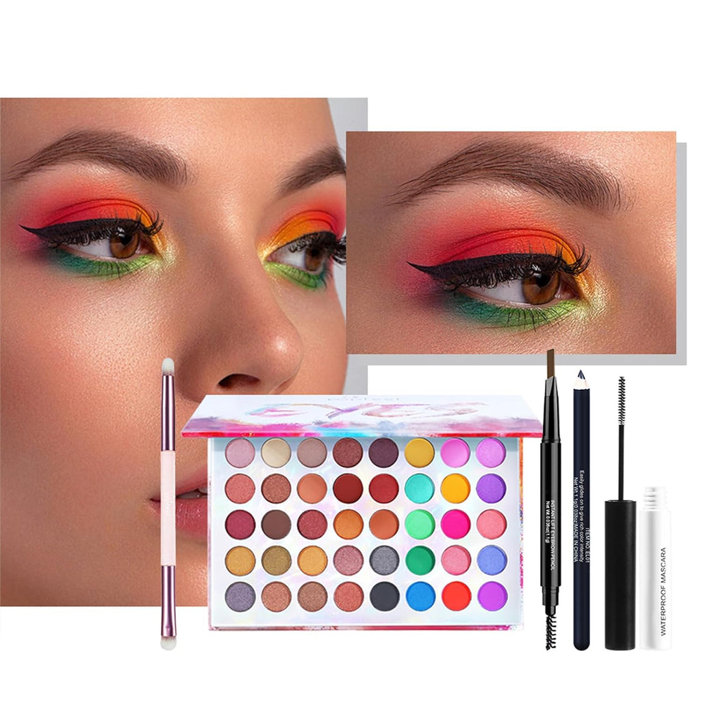 Eyeshadow Palette for Women, Teenage Full Eye Makeup Kit, Makeup Gift Set for Girls, Eye color Essential Include 40