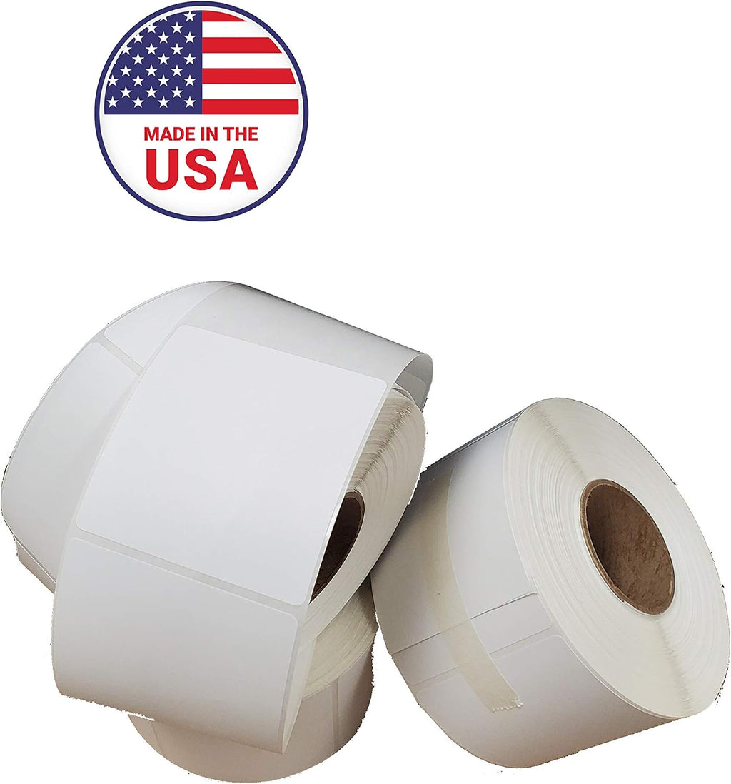 Bizerba Scale Labels Blank White Thermal Label Rolls Compatible with Multiple Printers (8400B, 24 Rolls)