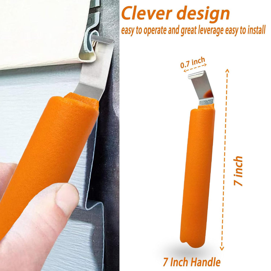 1-Piece Vinyl siding Removal Tool,Zip Tool Vinyl siding,Houses Remove CrowbarTool,Hand Tools with Comfortable