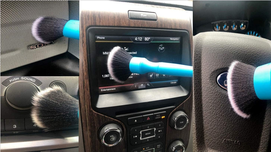 Ultra-Soft Detailing Brush Set, Comfortable Grip and Scratch-Free Cleaning for Exterior, Interior Panels, Emblems