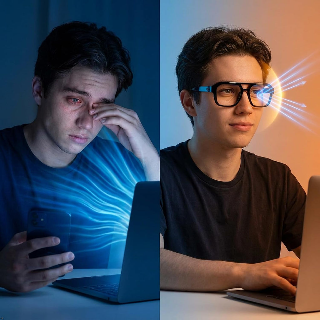Eyekepper Blue Light Glasses Men Women, Pilot Grey Eyeglasses