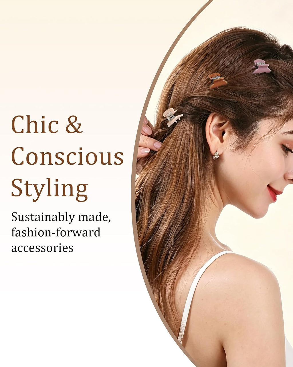 6 Pcs Small Hair Clips Mini Claw Jaw Clips Women Girls Strong Grip
