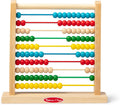 Melissa & Doug Abacus Classic Wooden Toy with 100 Beads - Preschool Learning Activities and Math Games for Kids