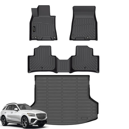 Floor Mats for Genesis GV70 2022-2026 All Weather Cargo Mat Full Set