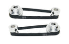 2PCS Set 2GT Aluminum Timing Pulley 20&36 Teeth 8mm Bore Synchronous Wheel with 2PCS Length 200mm Width 6mm Belt (20-36T-8B-6)