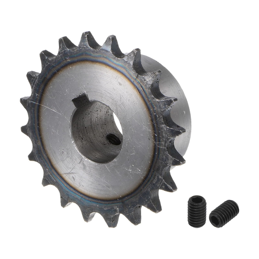uxcell ISO/DIN 06B-1 Roller Chain Sprocket B Type 20mm Bore,3/8" Pitch