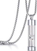 Urn Necklace for Ashes Timeless Hourglass Memorial Pendant Keepsake Cremation Jewelry for Human Pet Ashes