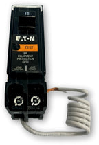 Eaton BRN115EP BR GFCI Circuit Breaker; 15A; Single-Pole; for 120V Applications; Plug-in Molded Case; 10 kAIC; 14-8 AWG Wire