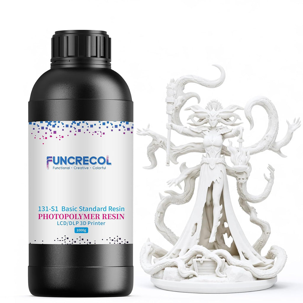 3D Printer Resin, 16K Upgraded Standard Photopolymer Resin, 405nm Fast UV-Curing Low Odor High Precision 3D Printing