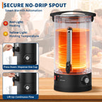 12 L/80 Cups Coffee Urn-3.2 gal Double Wall Commerical Coffee Maker