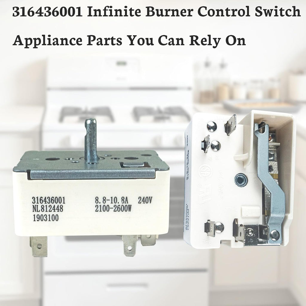 316436001 Range Stove Element Burner Switch Fits for Frigidaire Ranges