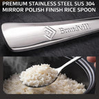 Dinner Spoon, 7.5 Inch Stainless Steel Soup Spoon for Home, Kitchen or Restaurant, Non-toxic & Mirror Polished