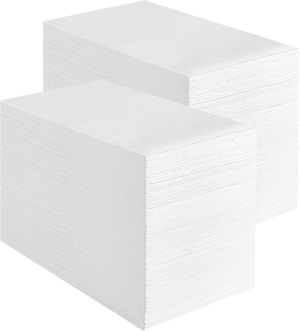400 Pack Paper Napkins, Soft Disposable Dinner Napkins, 3 Ply, White