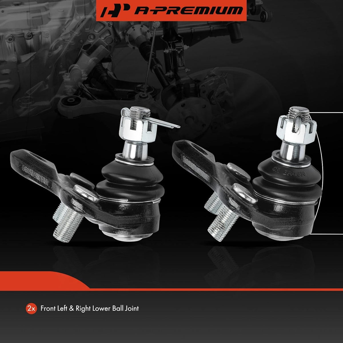 A-Premium 2-Pack Front Lower Ball Joint, Compatible with Toyota