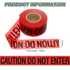 1000ft x 3" Warning Tape, High-Visibility PE Floor Marking Roll Caution Tape for Flagging Construction Outdoor