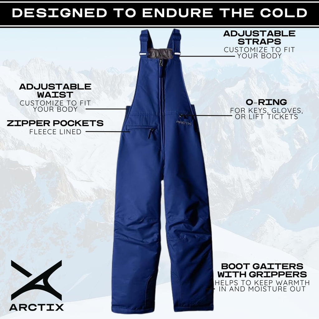 Kids Insulated Snow Bib Overalls