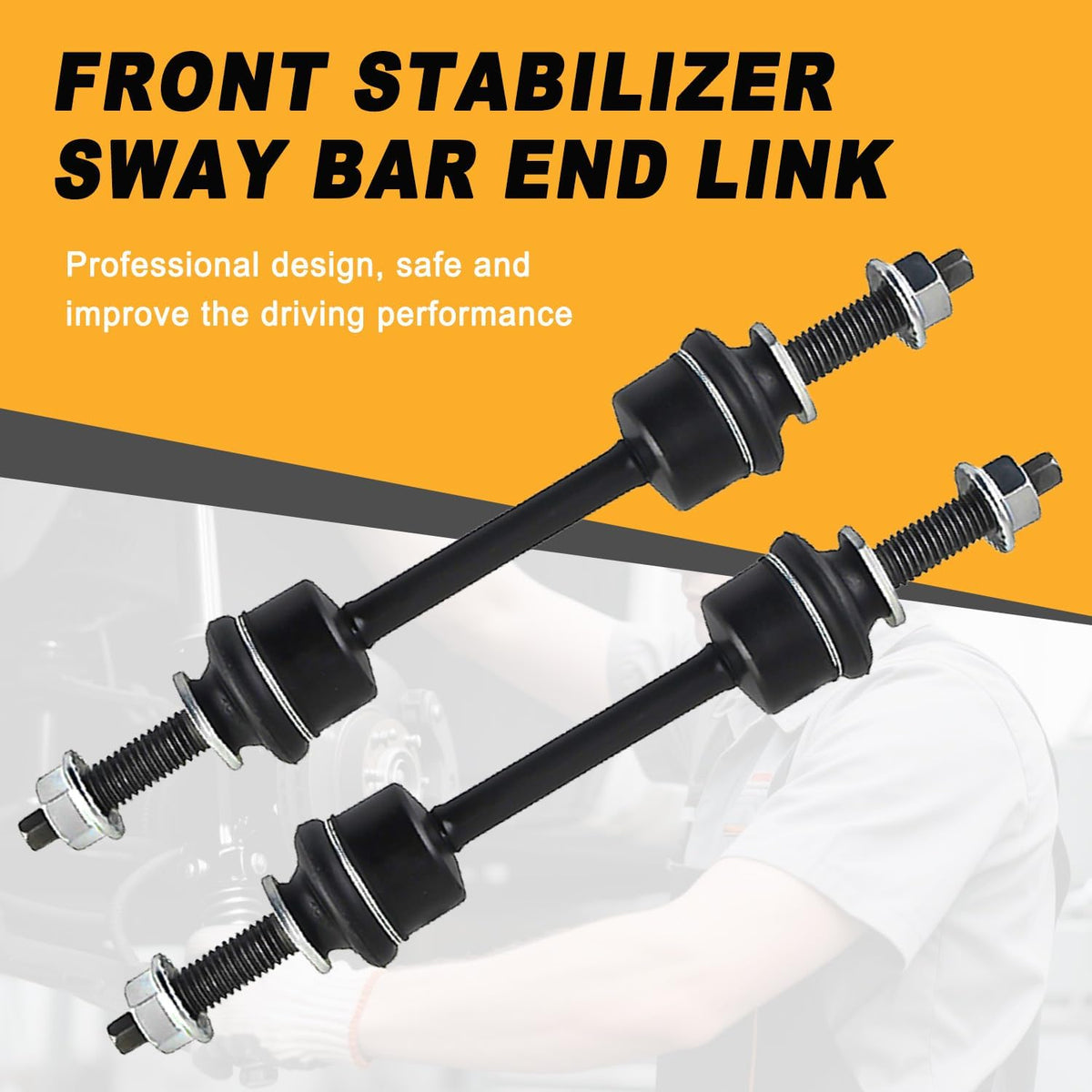 K750362 Front Stabilizer Sway Bar End Link End Kit for 2009-2018 F-150 4WD F-250 F-350 F-450 F-550 Super Duty 4WD Models ONL，Pair Stabilizer Links Sway Bar