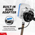 TERA PUMP Electric Powered 55 Gallon Drum Barrel Pump, 2.4GPM