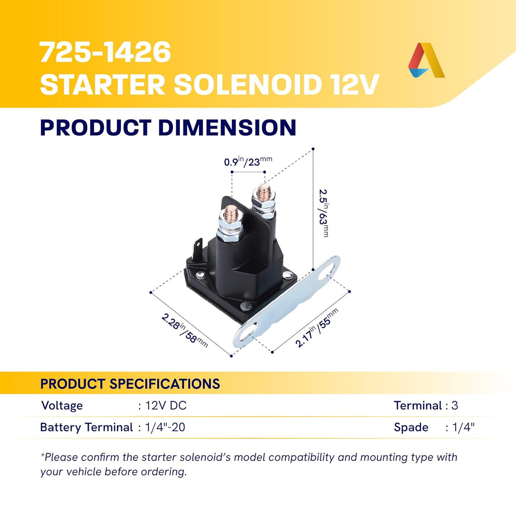 【Upgraded 2026】725-1426 Starter Solenoid - Compatible with MTD 925-1426