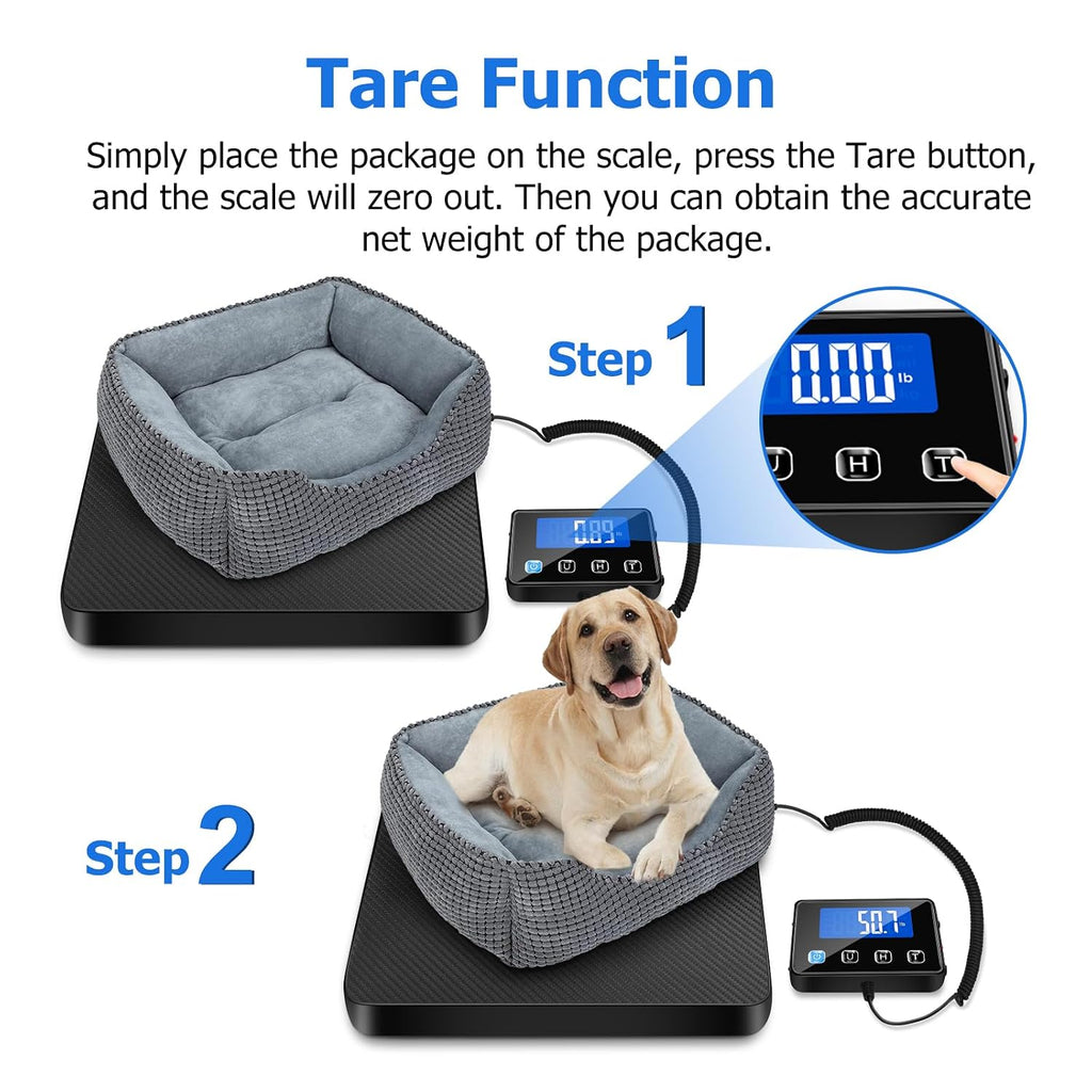 Shipping Scale, 440 lbs/0.35oz High Accurate Digital Postal Scale with Hold/Tare Function, Postage Scale for