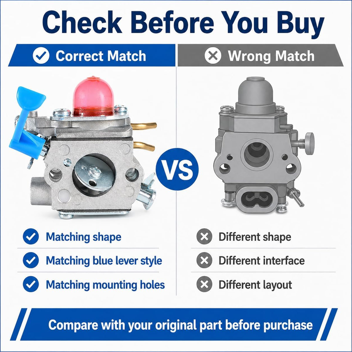 128LD Carburetor for Husqvarna 128LX 128CD 128C 128L 128DJX Trimmer
