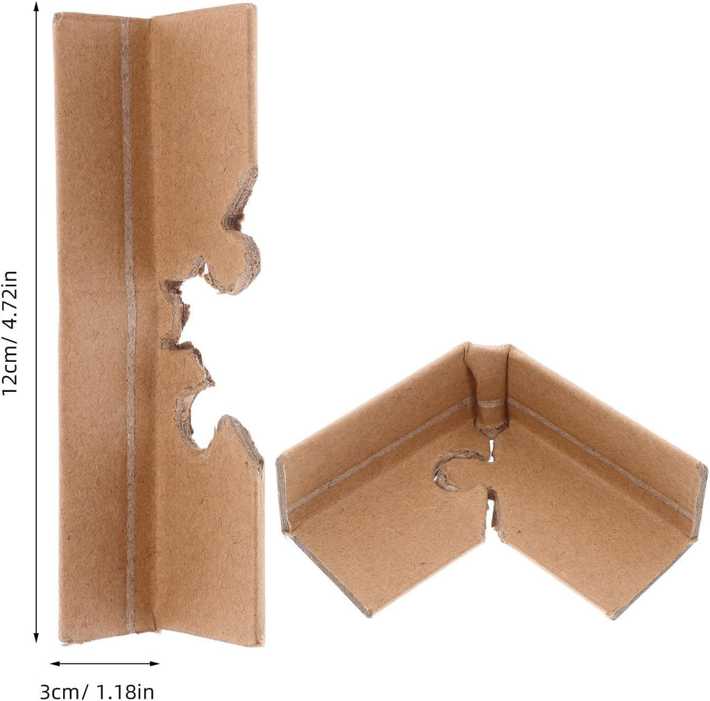 Cardboard Packaging Edge Protectors 50pcs L-shaped Guards for Boxes