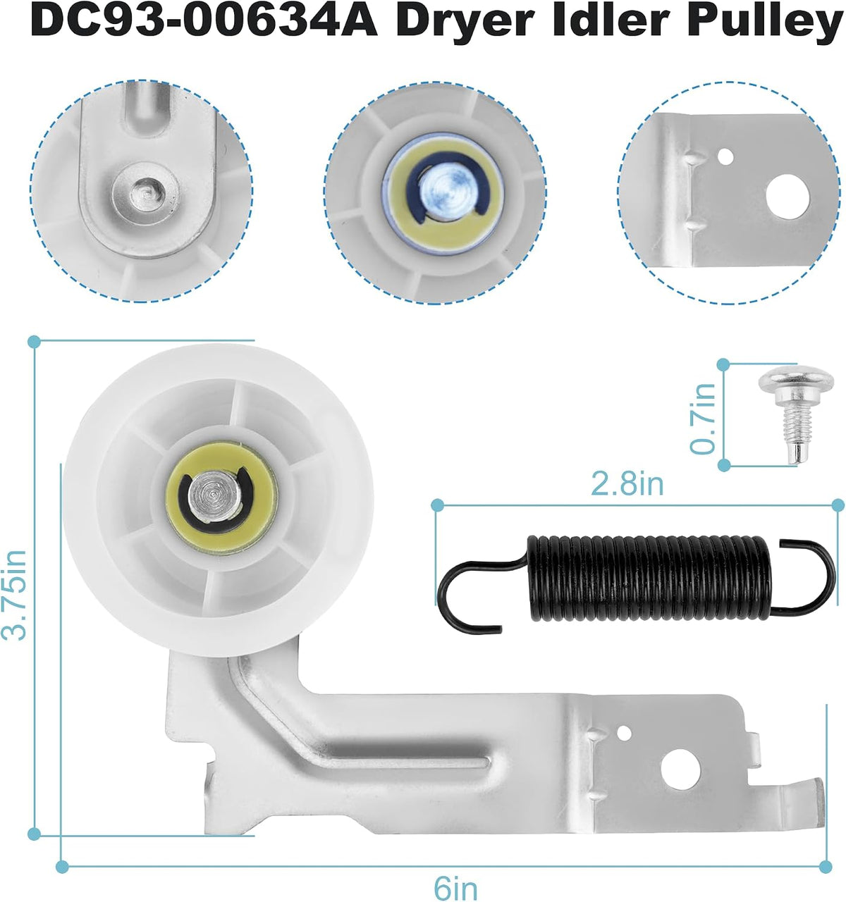 DV42H5000EW/A3 DV48J7700EW/A2 DV419AEW/XAA Dryer Repair Kit for Samsung