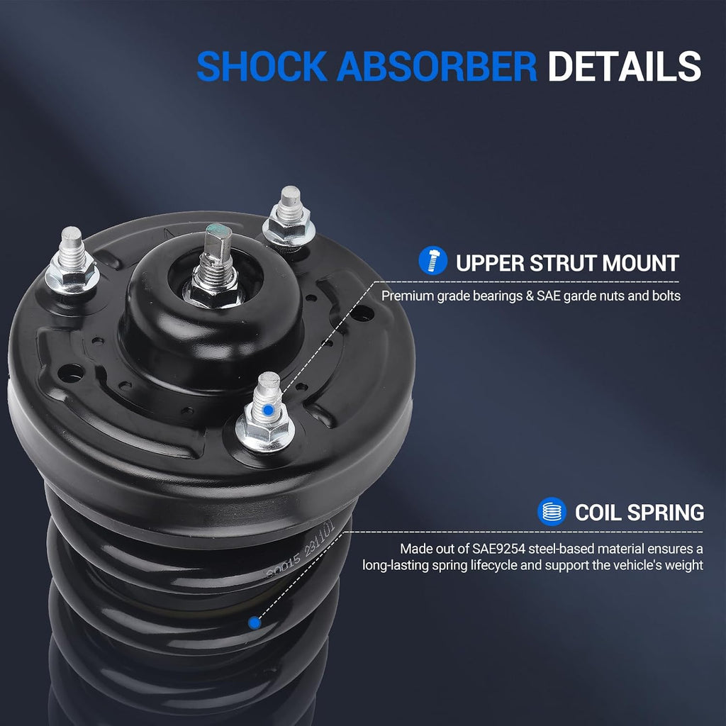 Autoround 171141 Front Shock Kit Fits Ford F-150 2009-2013 with Coil Spring