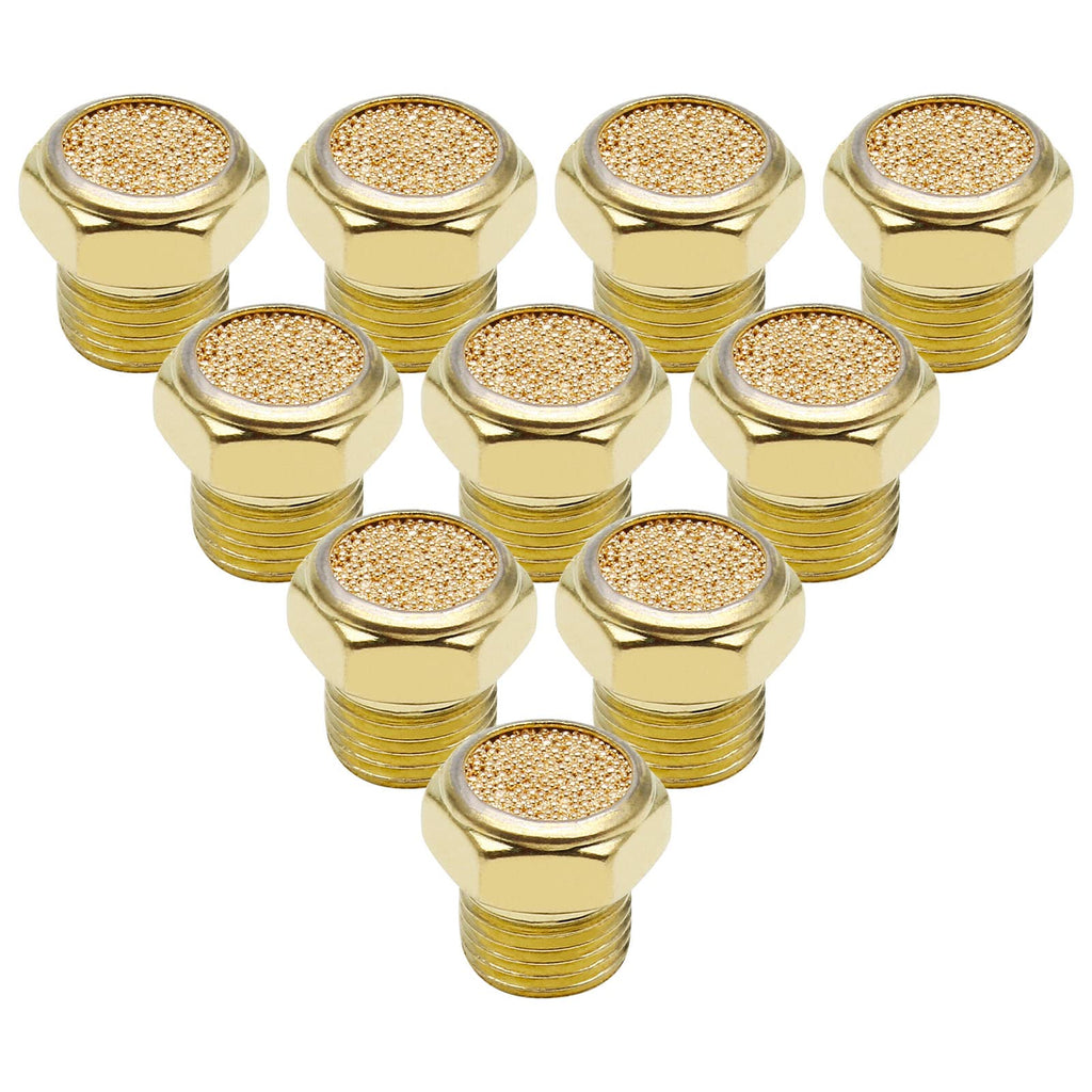 PHITUODA Air Pneumatic Muffler, 1/8" Male Thread, 10pcs