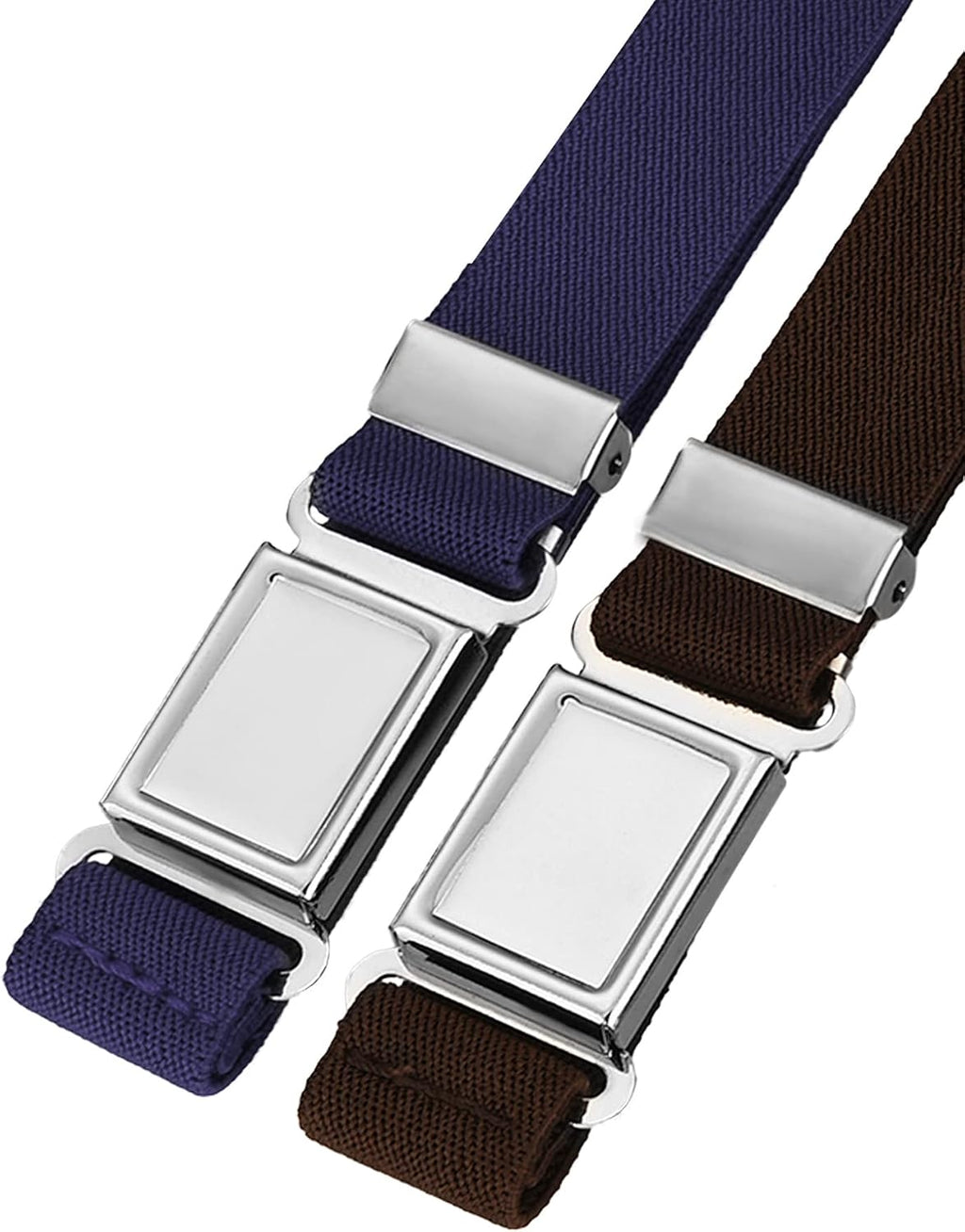 2 Pcs Kids Magnetic Belt Boys Adjustable Elastic Belt with Magnetic Buckle for Toddlers Girls
