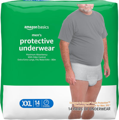 Incontinence Underwear for Men, Maximum Absorbency, 2X-Large, 14 Count 1 pack