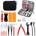 46-Piece 3D Printer Tool Kit, All-in-One 3D Printing Accessories | Support Removal and Deburring Tools, Drilling and