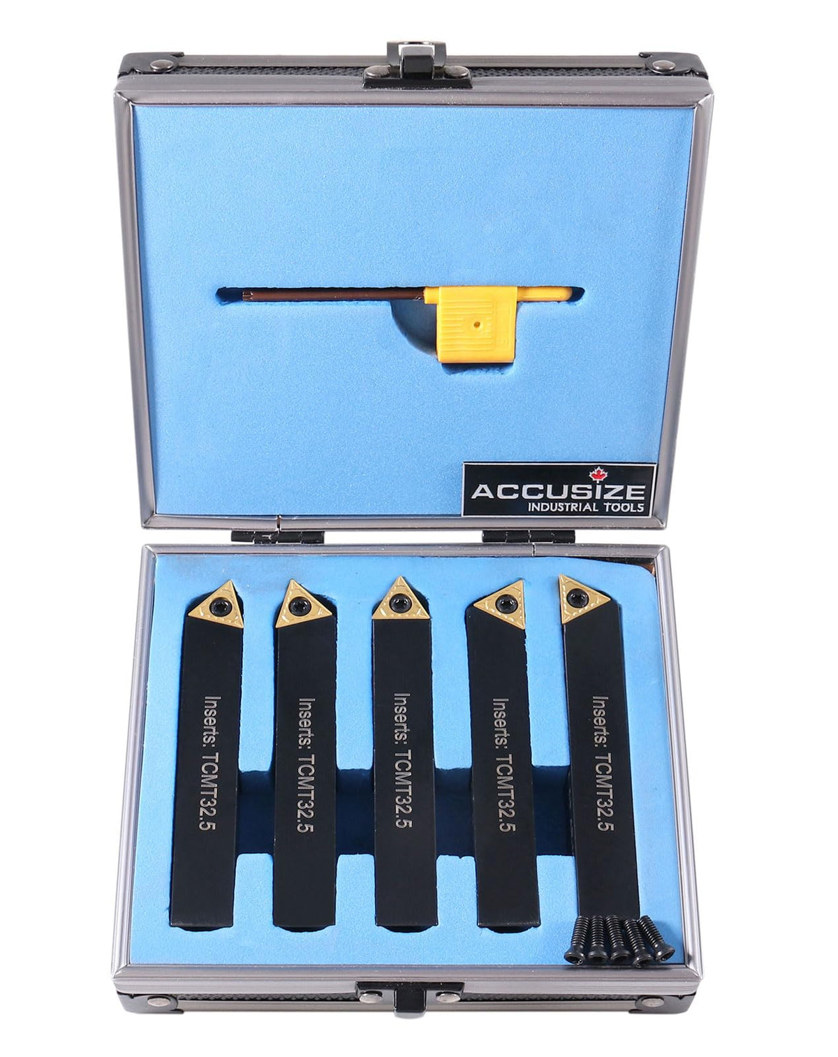 Accusize Industrial Tools 5/8'' 5 Pc Indexable Turning Tool Set, 2380-5102