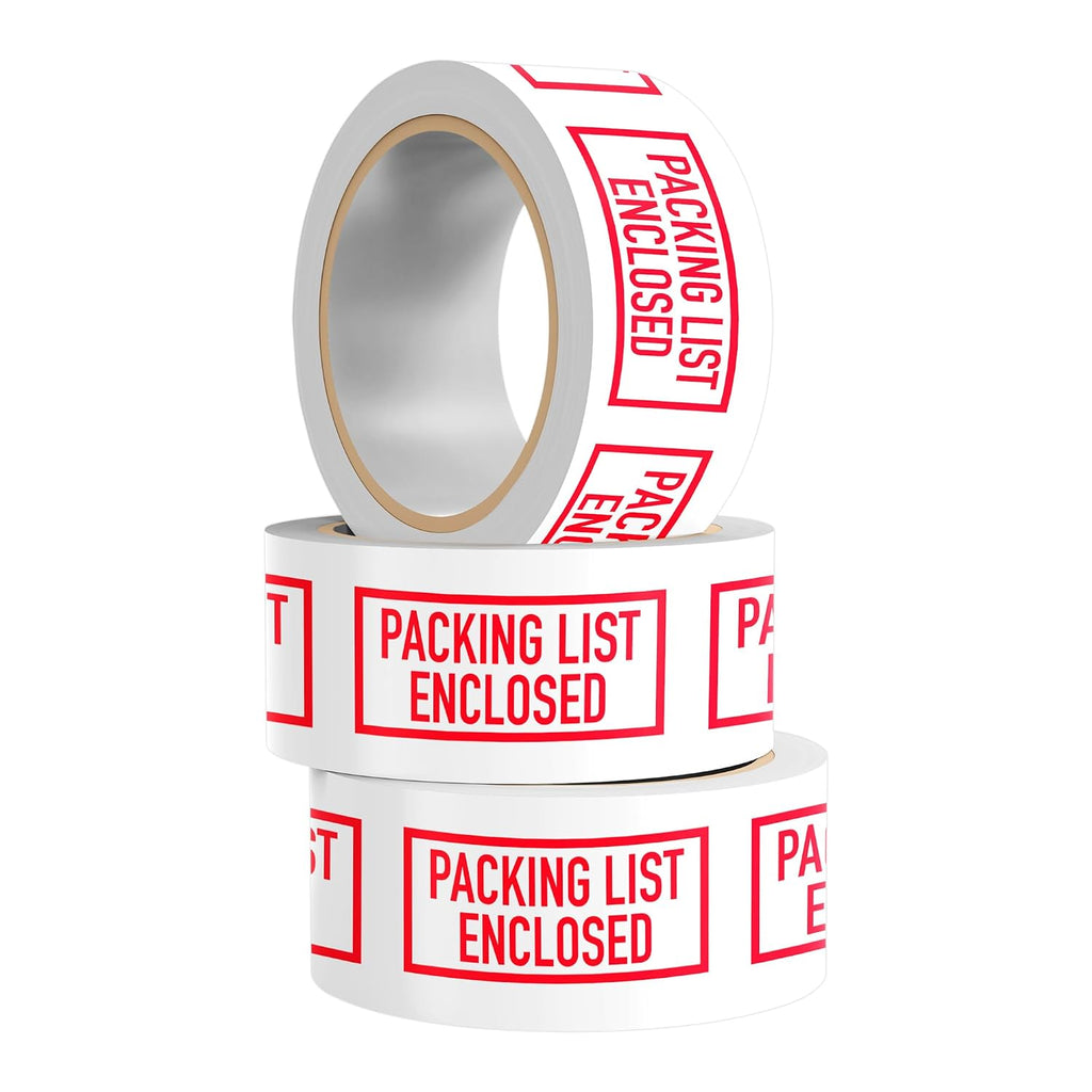Warning Label Tape for Shipping, Caution Packaging Tape Roll for Parcel, Package, Cardboard, Boxes, HotMelt Sealing