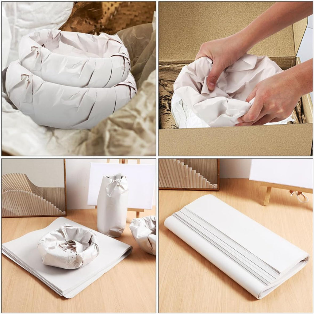 50 Sheets Newsprint Packing Paper Wrapping Fragile Items White