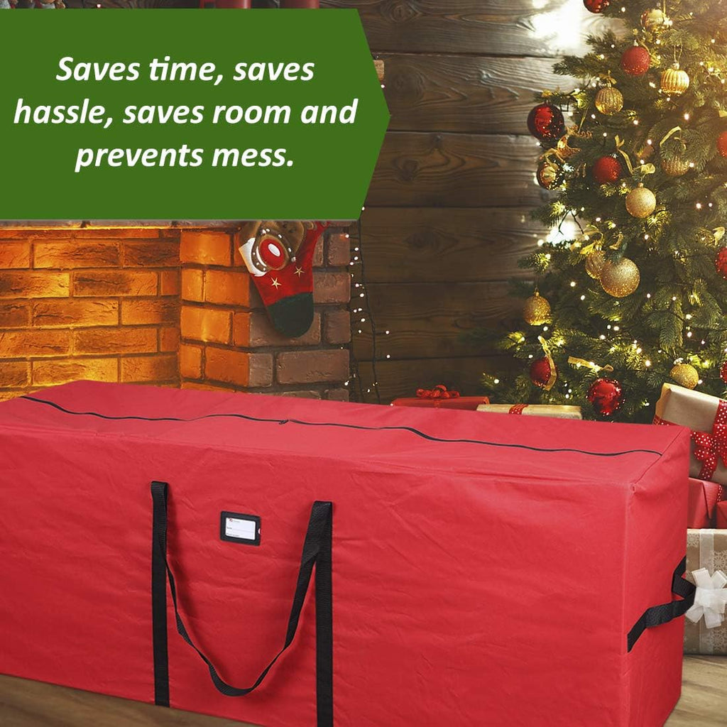 Heavy Duty Christmas Tree Storage Bag | Fits Up to 9 Ft. Tall Disassembled Tree | 25" Height X 20" Wide X 65" Long |