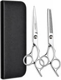 Hair Cutting Scissors & Thinning Shears Kit, Professional Stainless Steel Hair Scissors Set, Razor Sharp Barber