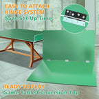 Ping Pong Table Top for Billiard Table, 7FT/8FT/8.5FT/9FT Foldable Table Tennis Table Topper for Pool Table, Indoor