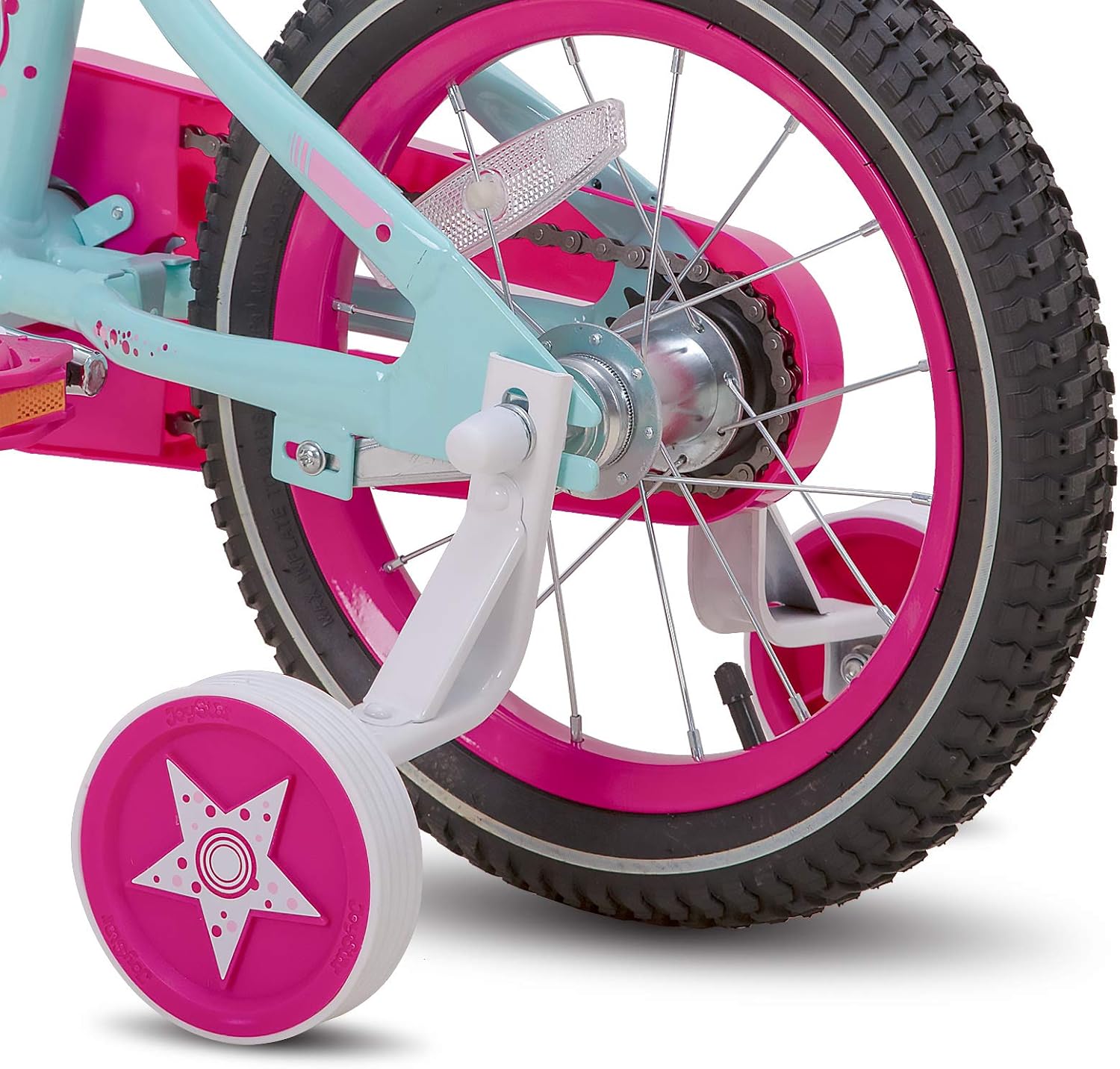 Paris Girls Bike with Training Wheels for Ages 3-10Y | 14-20 Inch Kids Bike with Training Wheels Basket & Handbrake