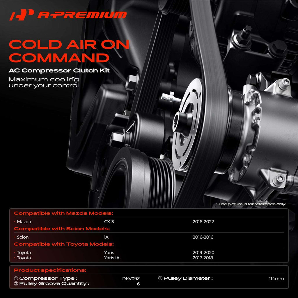 A-Premium Air Conditioner AC Compressor Clutch Kit