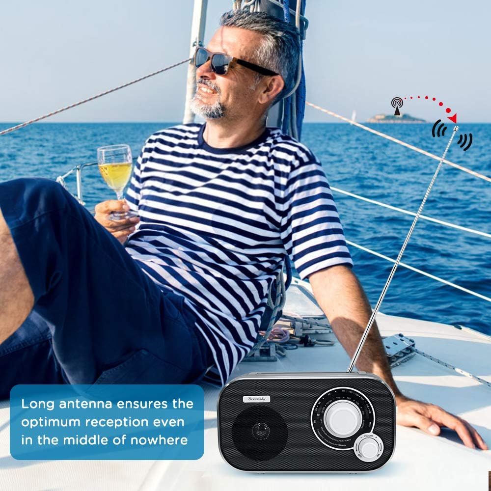 AM FM Portable Radio Plug in Wall or Battery Operated