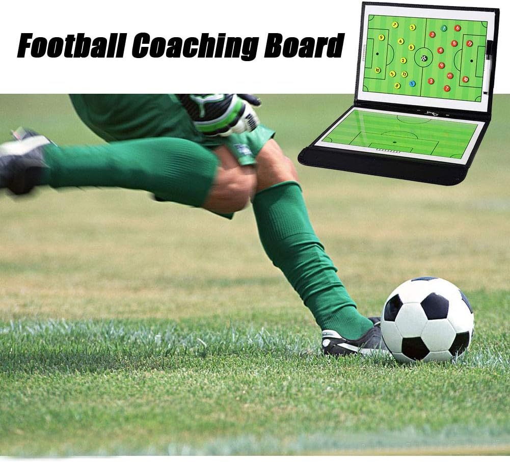 Soccer Coaching Board Soccer Coaches Clipboard Tactical Magnetic Board Kit,Portable Strategy Coaches Board with Dry