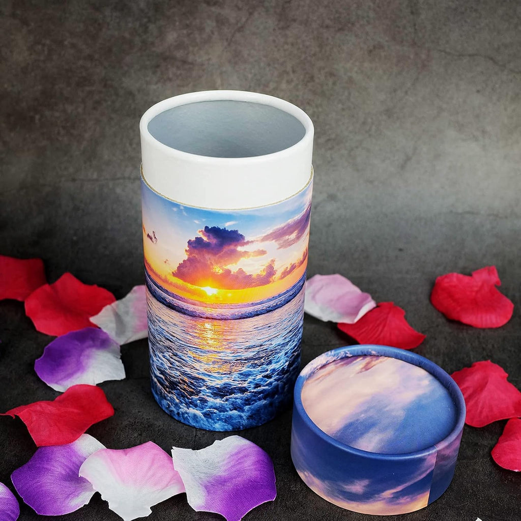 Set of 2 Biodegradable Scattering Tube Urn for Human & Pet Ashes