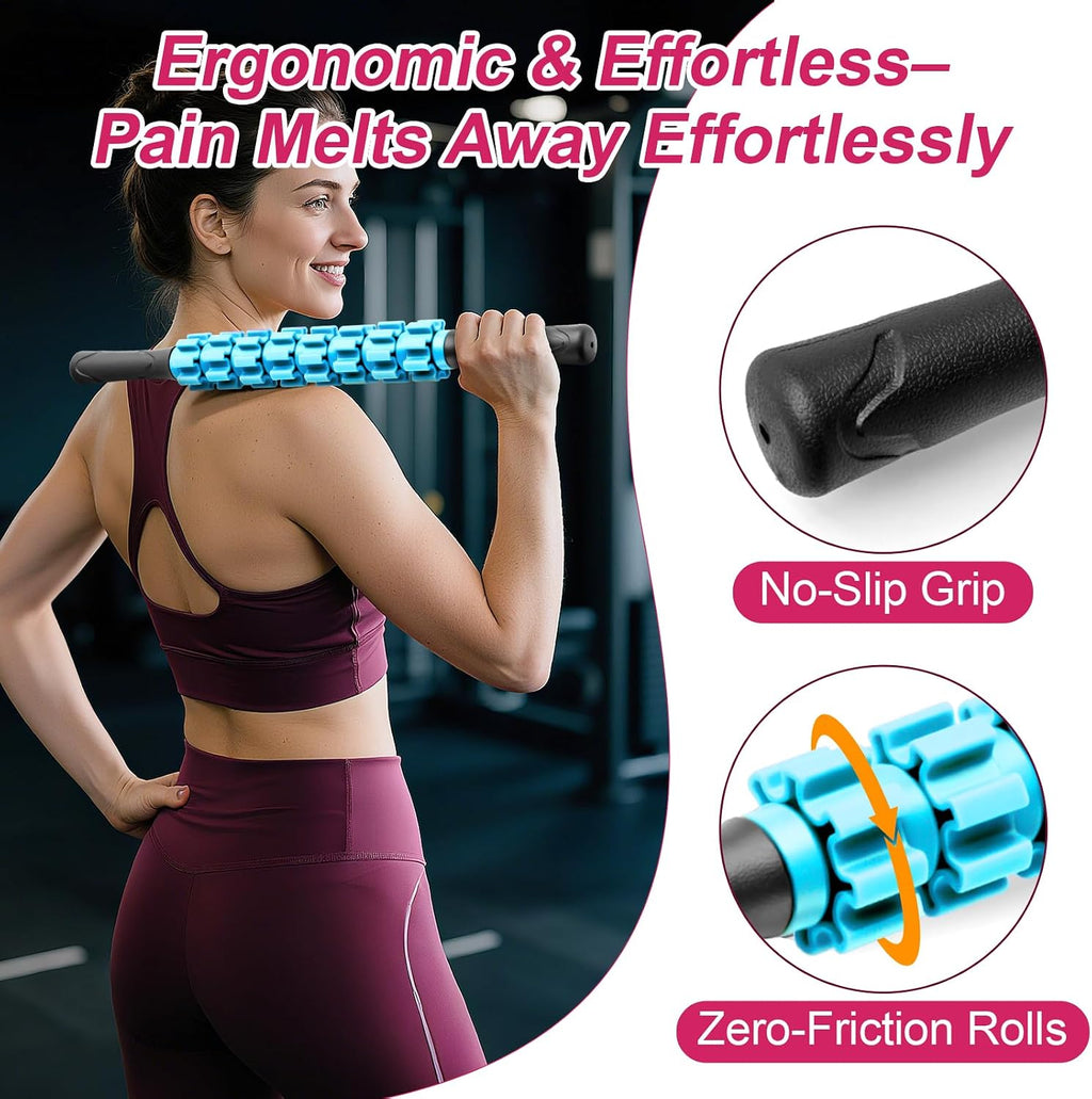Massage Roller, Muscle Roller Stick, Therapy Roller Stick for Legs, Calf, Thigh, Lipo Roller for Relief Muscles, Deep