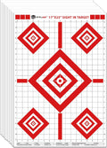 Sight in Shooting Range Paper Target, 17X25 Inch Paper Shooting Targets Suitable for Handgun, Rifle, Pellet Gun