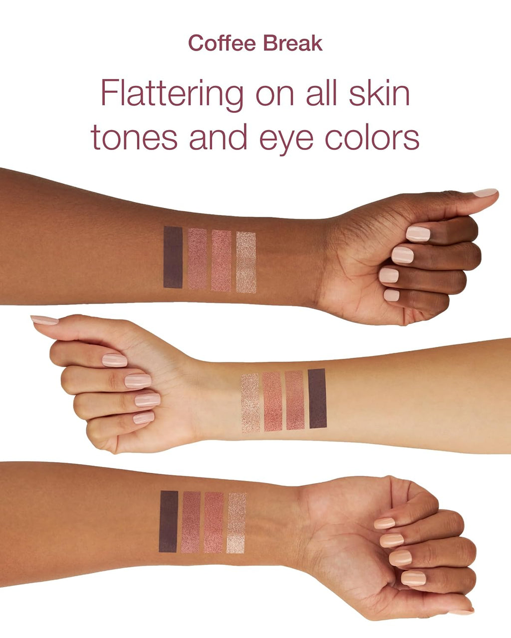 Eyeshadow Palette (Coffee Break) | Vegan Eye Makeup with Matte, Satin, and Shimmer Finishes, Natural, Lightweight